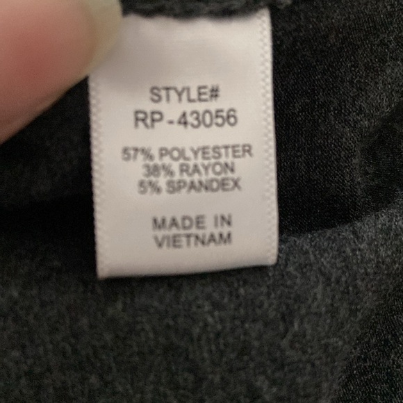 Zenana Dark Gray Short Sleeve Scoop Neck Tall Jumpsuit - Picture 5 of 5